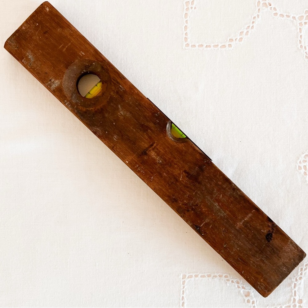Antique Wood Level Antique Tools